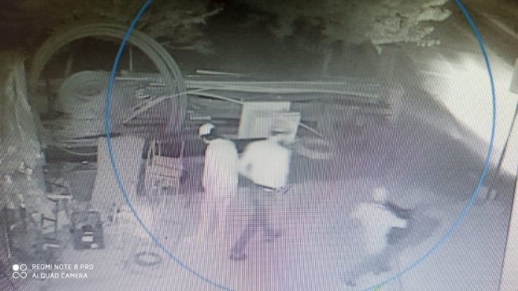 Konya'da boru hırsızları güvenlik kamerası sayesinde yakalandı