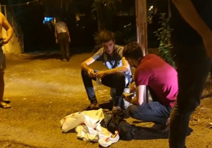 Köpek seslerine uyanan vatandaşlar hırsız yakaladı