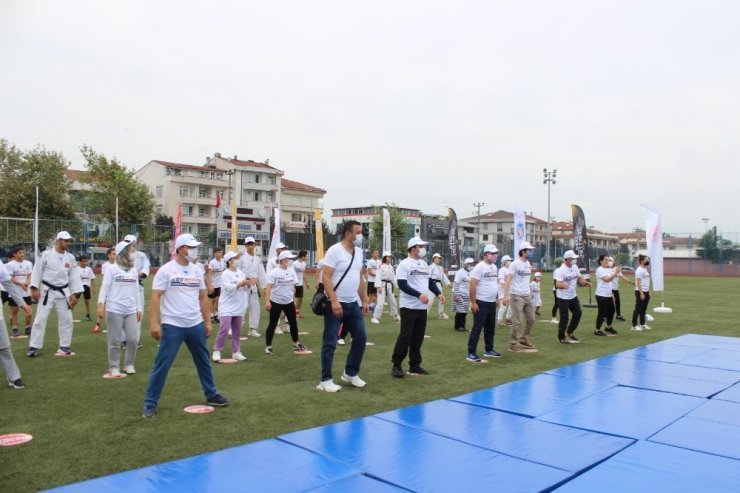 Düzce’de pandemi sonrası ilk spor gösterisi düzenlendi