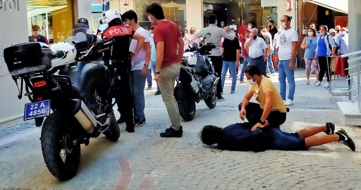 Maske denetiminde ortalık karıştı: Polis ile kimlik göstermeyen şahıslar arasında arbede
