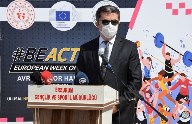 Erzurum’da Avrupa Spor Haftası etkinliği