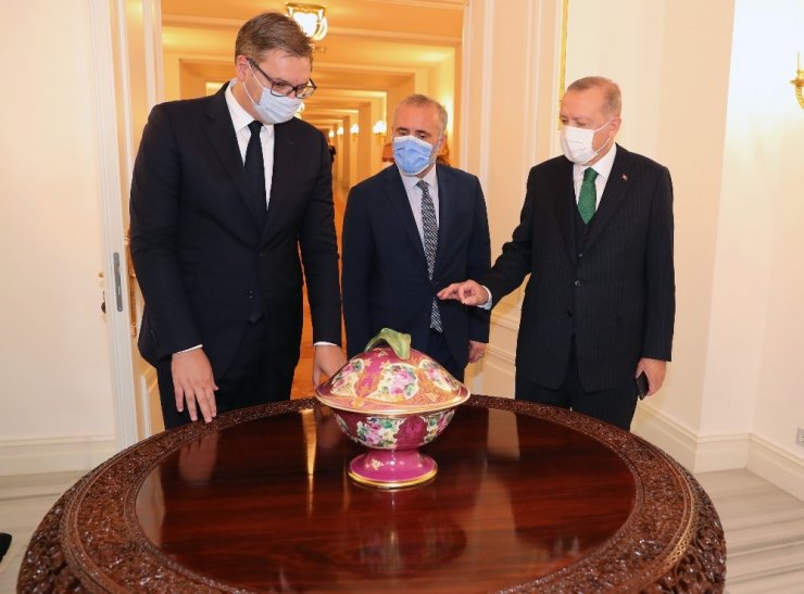 Cumhurbaşkanı Erdoğan, Sırbistan Cumhurbaşkanını kabul etti