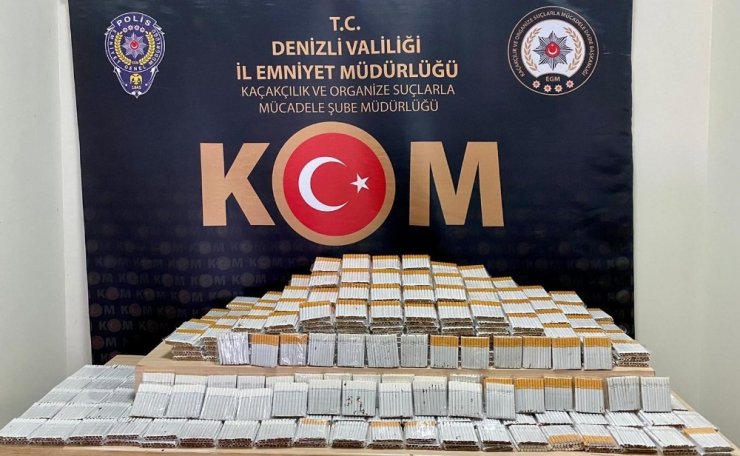 Denizli emniyetinden kaçakçılara darbe