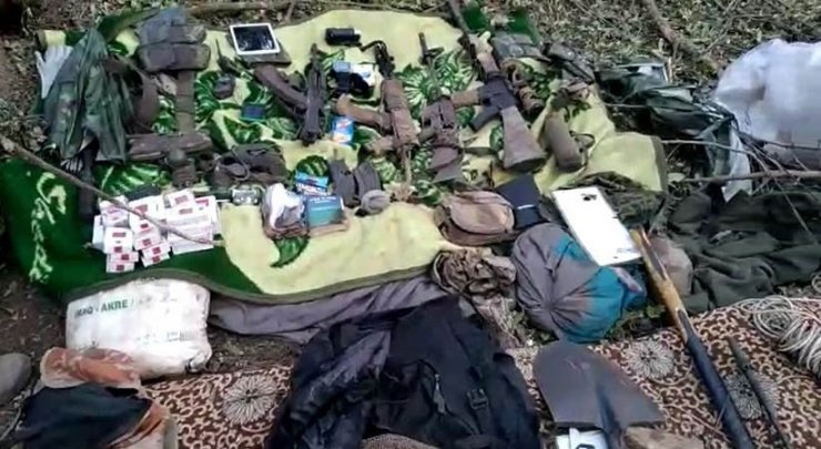 Irak kuzeyinde terör örgütü PKK’ya ait malzemeler ele geçirildi