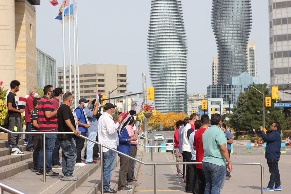 Kanada’da Mısır’daki eylemlere destek gösterileri