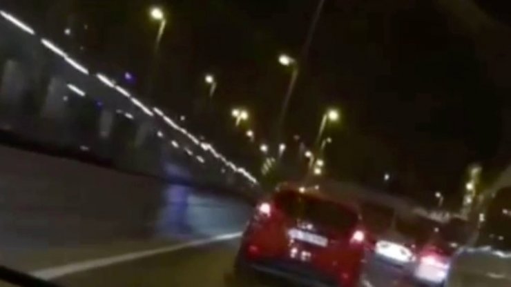 İstanbul trafiğinde “makas” terörleri kamerada