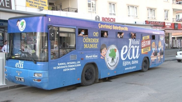 Mobil EBA otobüsü Mamaklı öğrencilerin hizmetinde