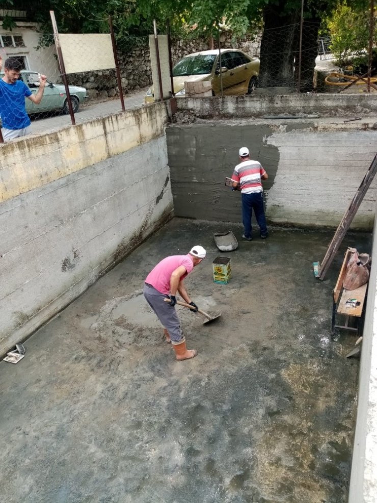 Tarımsal sulama havuzunun yenileme çalışmalarına destek