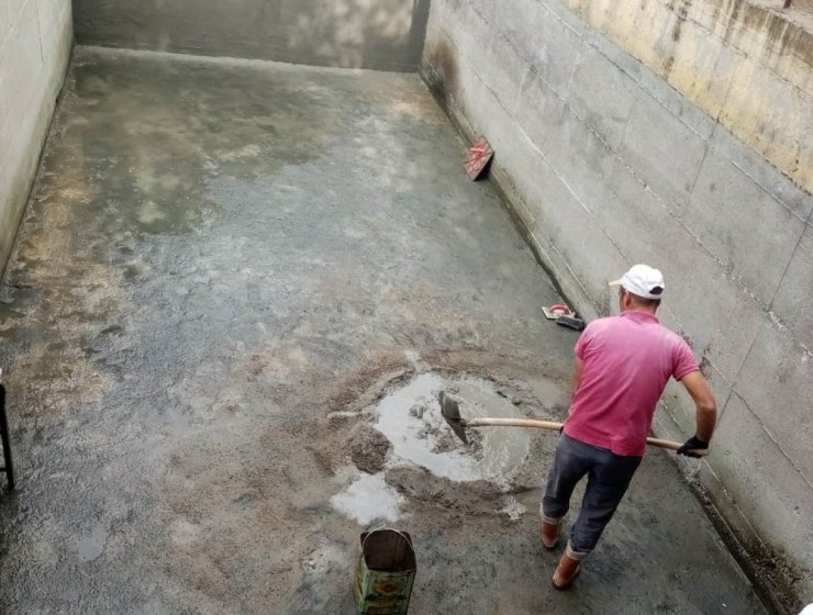 Tarımsal sulama havuzunun yenileme çalışmalarına destek