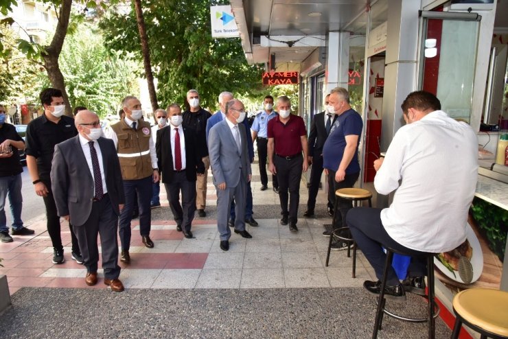 Manisa’da Covid-19 tedbirleri kapsamında denetleme