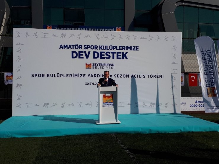Zeytinburnu’nda amatör spor kulüplerine yardım
