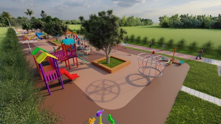 Alanya Belediyesi’nden Okurcalar’a yeni park