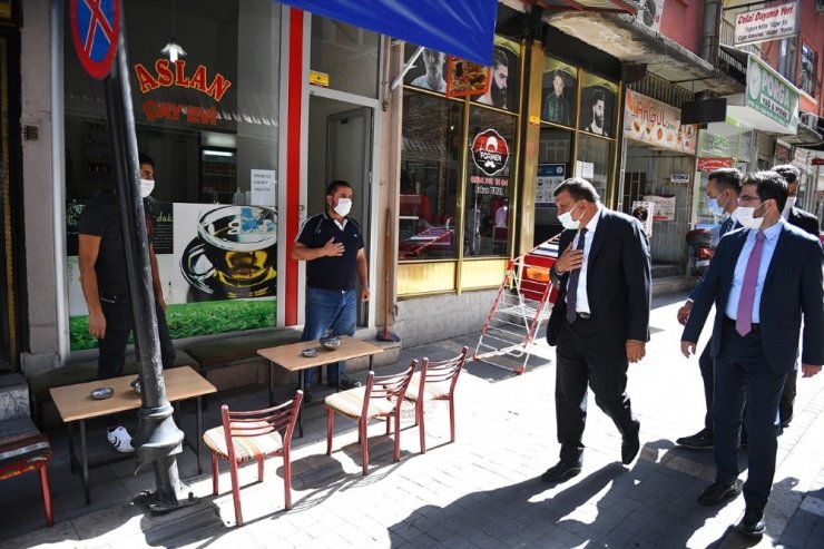 Başkan Gürkan’dan esnaf ziyareti