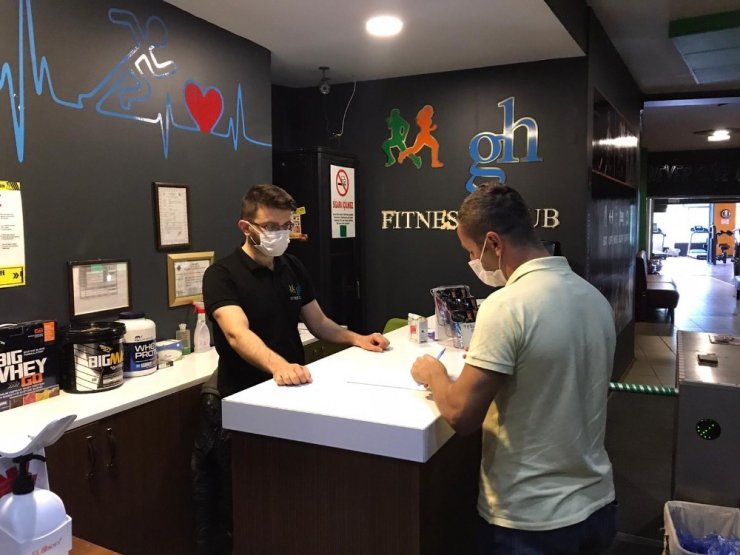 Spor salonlarında denetimler sürüyor