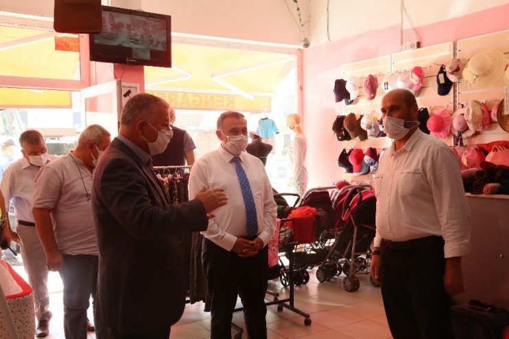 Develi’de maske denetimi devam ediyor