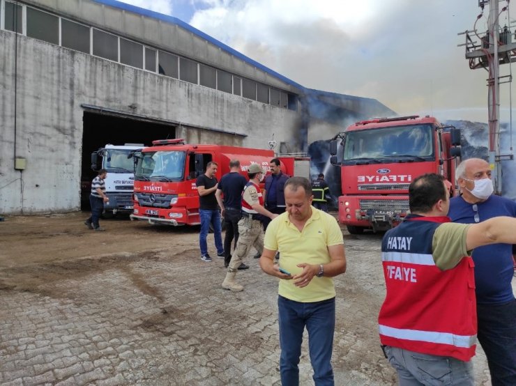 Hatay’da Organize Sanayi Bölgesinde fabrika yangını