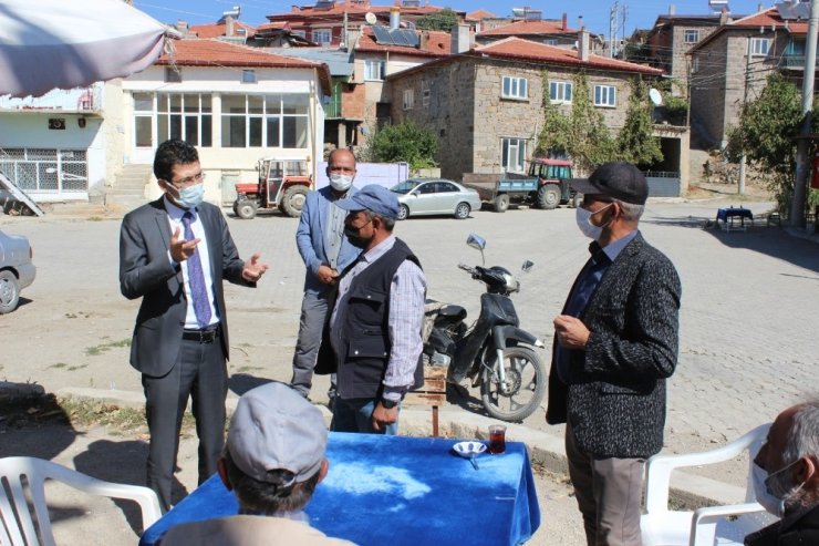 Kaymakam Kaçmaz’dan Köylerde Korona virüs denetimi