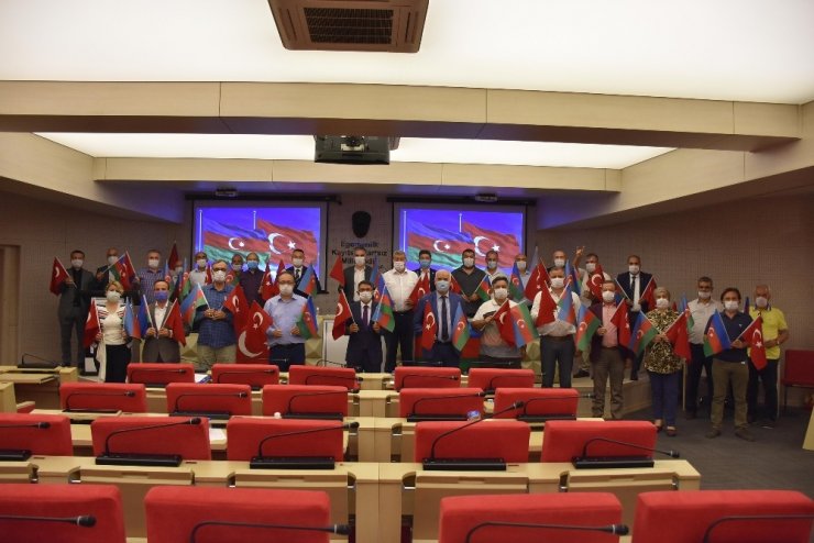 Şehzadeler Belediyesi Meclisinden ortak Azerbaycan bildirisi