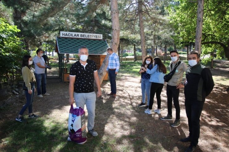 Hayvanları Koruma Günü’nde ‘Patili’ dostlar için yem bırakıldı