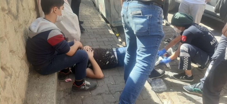 Motosiklet ile bisiklet çarpıştı: 1 yaralı