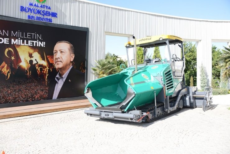 Malatya Büyükşehir araç parkına finişer takviyesi