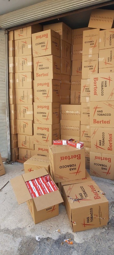 Adana’da 3 milyon 600 bin liralık makaron ele geçirildi