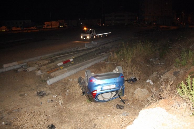 Şarampole uçan otomobilin yaralı sürücüsü 154 promil alkollü çıktı