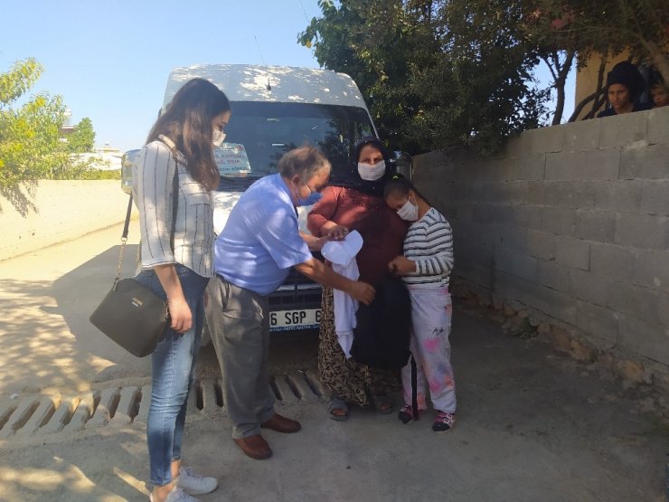 Köydeki engelli çocuklar unutulmadı