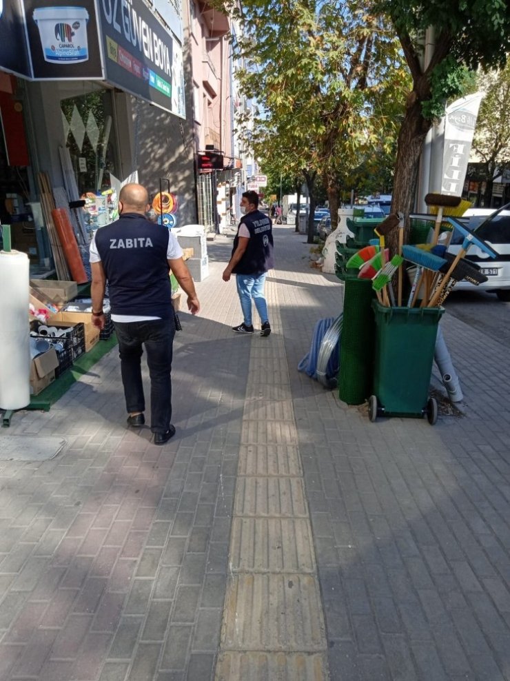 Kaldırım işgâllerine sıkı takip