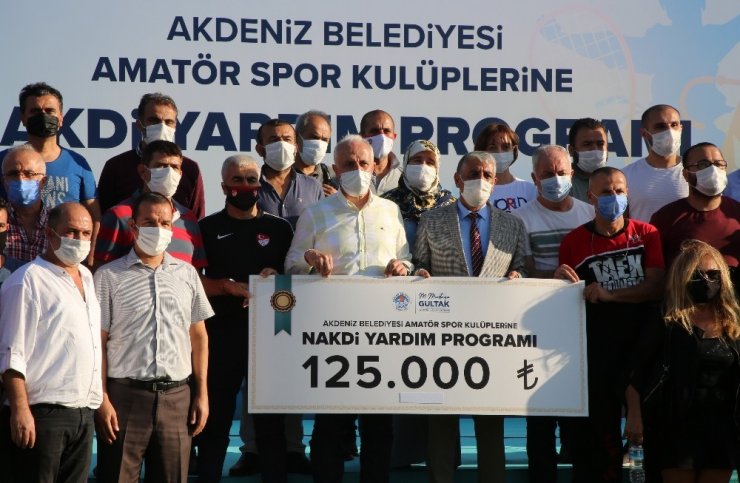 Akdeniz Belediyesinden 34 amatör spor kulübüne 125 bin TL destek