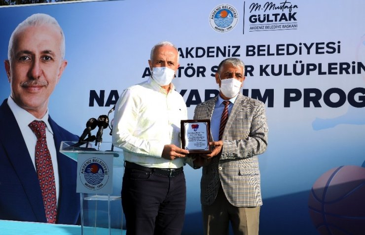 Akdeniz Belediyesinden 34 amatör spor kulübüne 125 bin TL destek