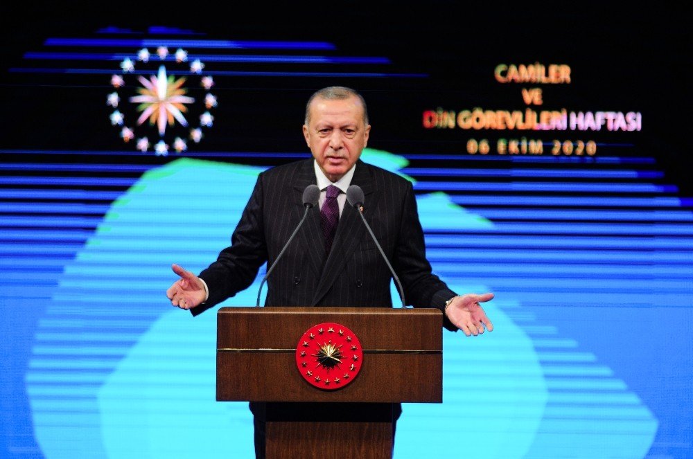 Camiler ve Din Görevlileri Haftası'nda konuşan Erdoğan gündemi değerlendirdi