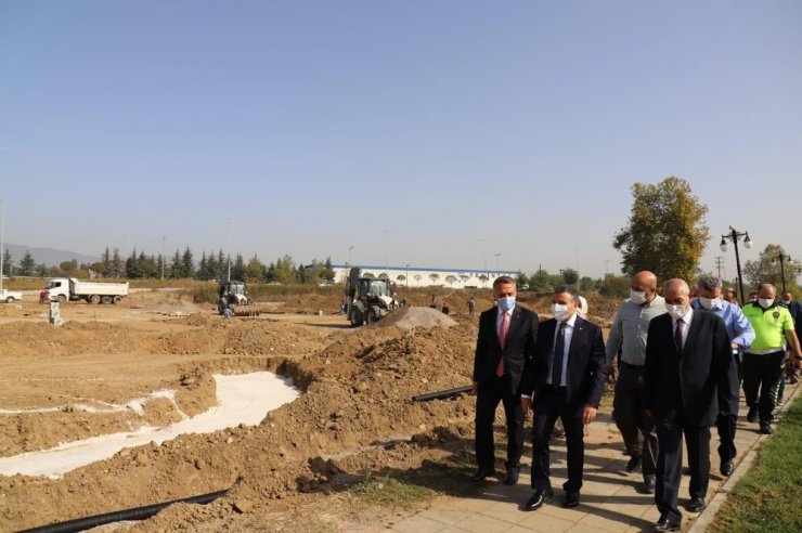 Trafik eğitim parkında inceleme yapıldı