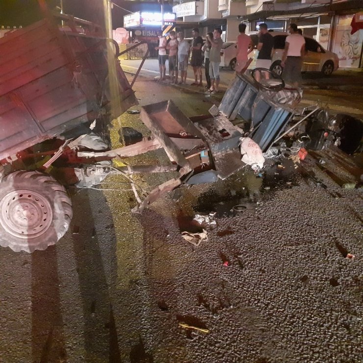 Hatay’da otomobil ile triportör çarpıştı: 1 yaralı