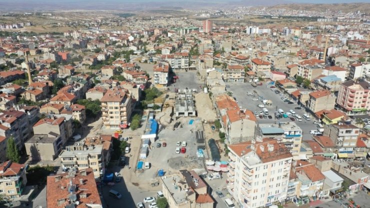 Karasoku Kentsel dönüşüm projesinde binalar yükseliyor