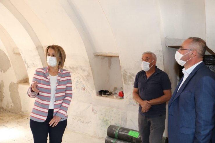 Vali Becel, Kadıncık Ana evinin restorasyonunu inceledi