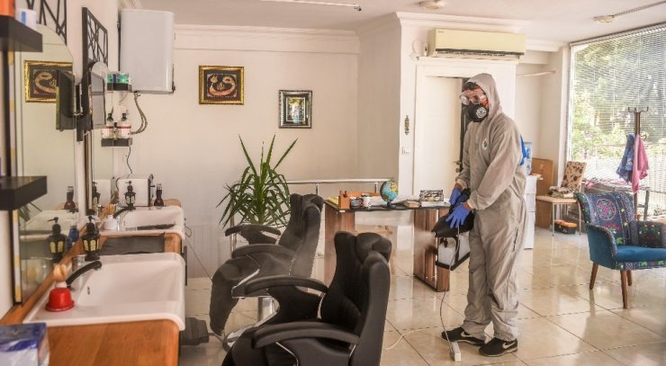 Kepez’de 50 bin 252 dezenfekte işlemi yapıldı