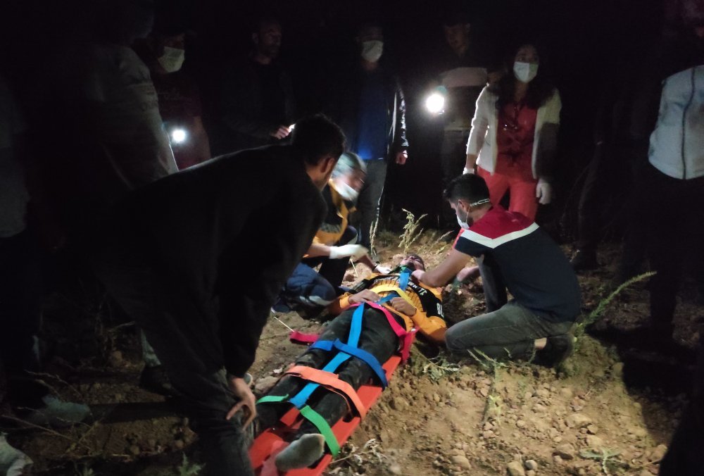 Konya'da otomobil devrildi! 2 yaralı