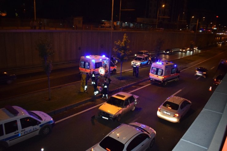 Malatya’da alt geçitte kaza: 4 yaralı