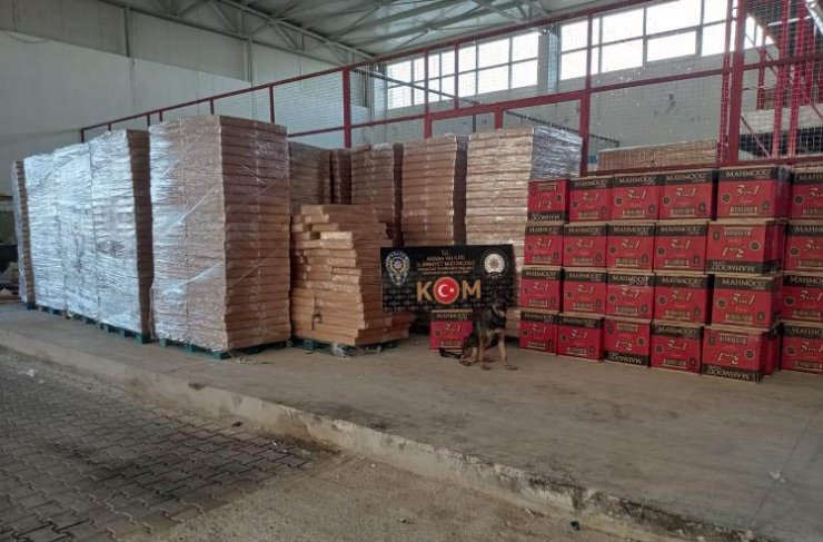 Adana’da 5 milyon 350 bin adet kaçak makaron ele geçirildi