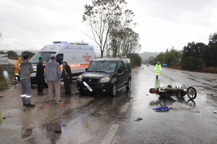 Çan’da trafik kazası: 1 yaralı