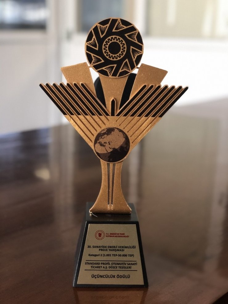Standard Profil’e sanayide enerji verimliliği ödülü
