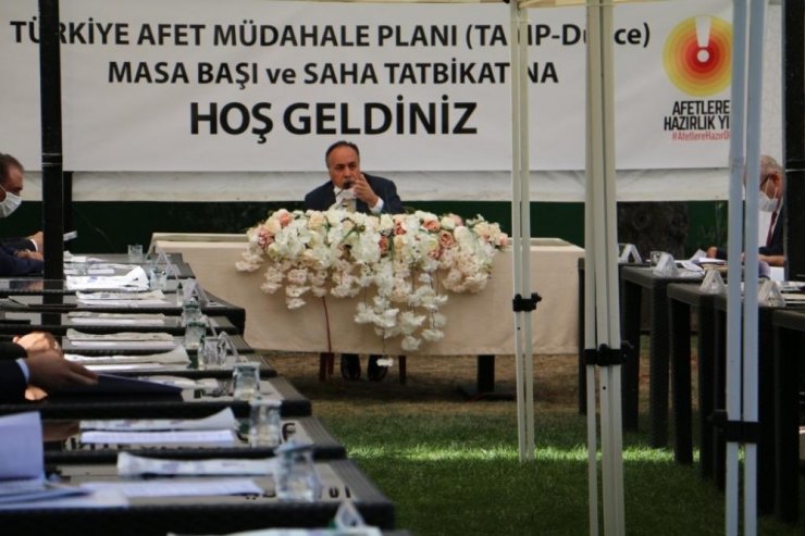 Masa başı ve saha tatbikatı yapıldı