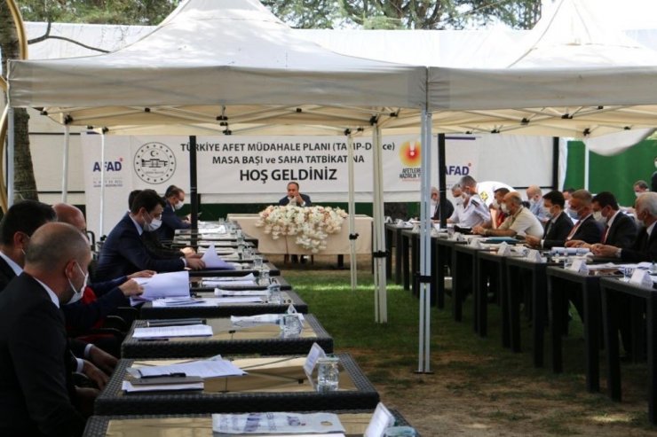 Masa başı ve saha tatbikatı yapıldı