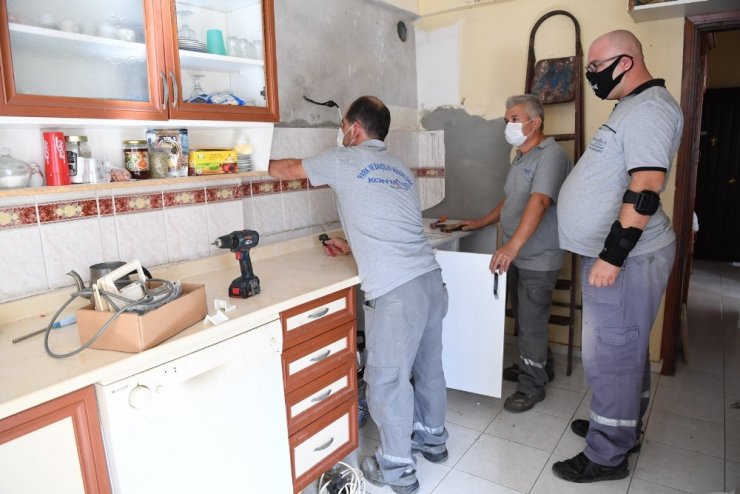 Konyaaltı’nda yanan 6 ev baştan sona yenilendi