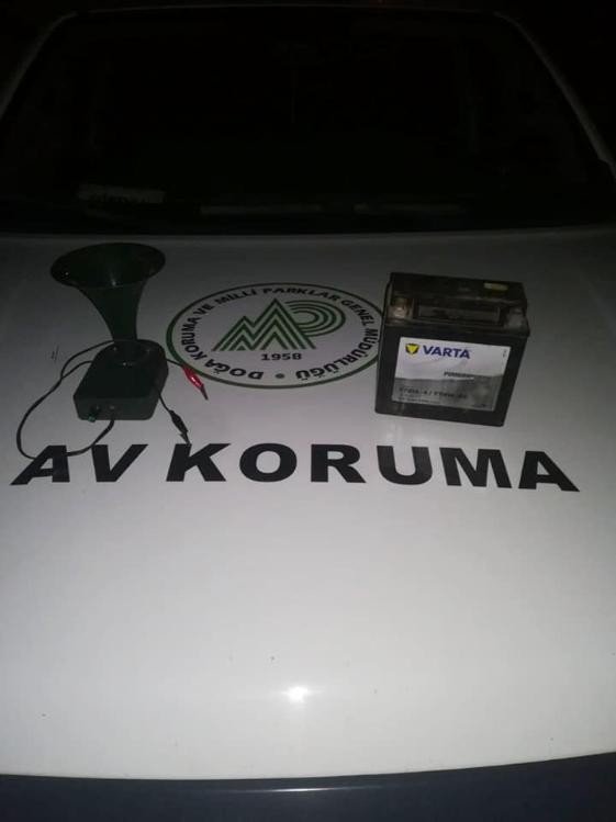 Konya'da file ağ ile şahin avlayan 2 kişi suçüstü yakalandı