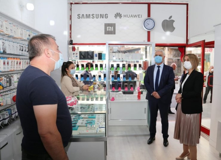 Vali Becel Kovid-19 denetimine katıldı