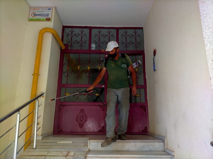 Adıyaman’da dezenfektan çalışmaları sürüyor