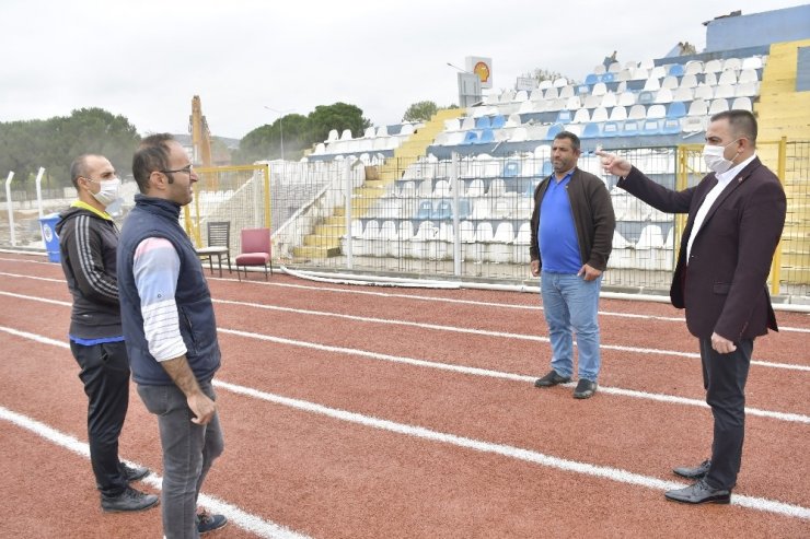 İlyas Bayram Stadyumu tribünü yenileniyor