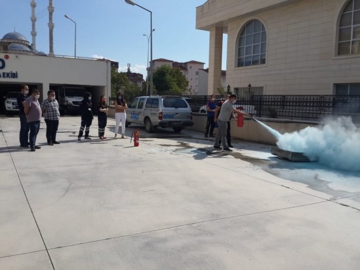Afet Bilinci ve Yangın Eğitimi verildi